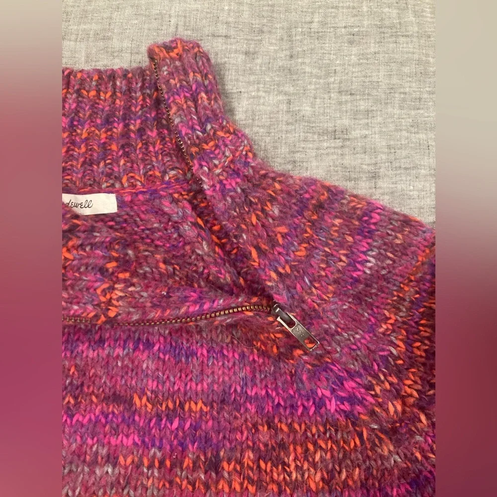 Madewell 💗 GUC 💗 turtleneck sweater with zipper on side. Size: XS - Picture 10 of 12